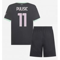 AC Milan Christian Pulisic #11 Fußballbekleidung 3rd trikot Kinder 2024-25 Kurzarm (+ kurze hosen)